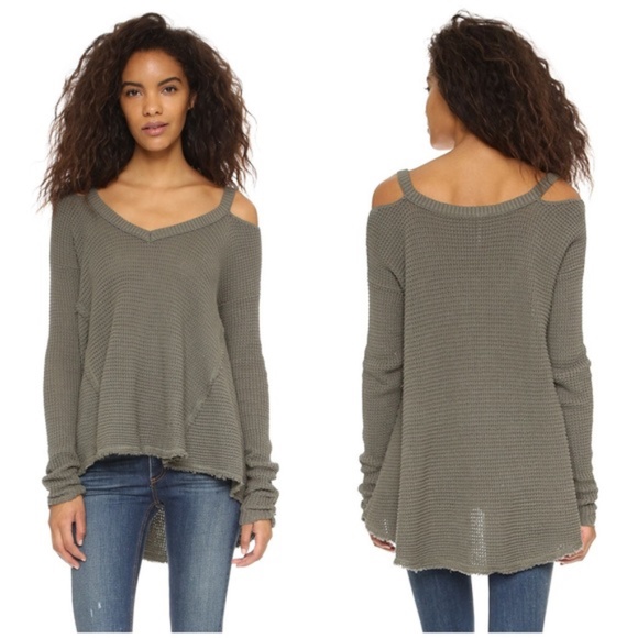 Free People S Oversized Cold Shoulder Sweater - Picture 1 of 8